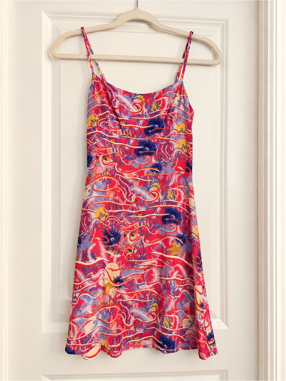 Sunday Best Multicolor Slip Dress - Pink, Blue, Yellow